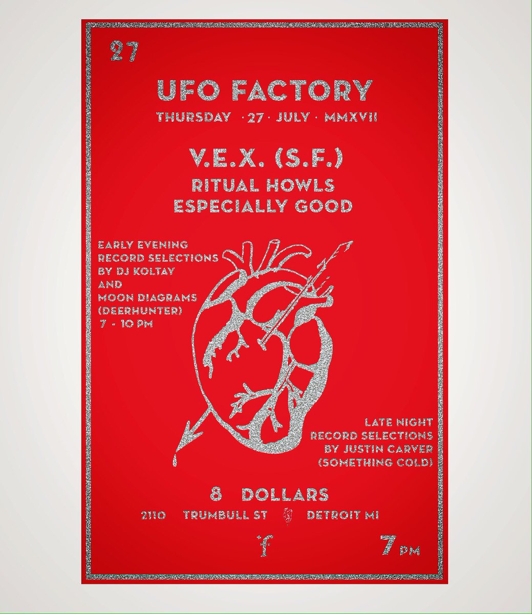 ritualhowls's tweet photo. this thursday! @UFOFACTORY #VEX #especiallygood https://t.co/MI8v4JBnWJ