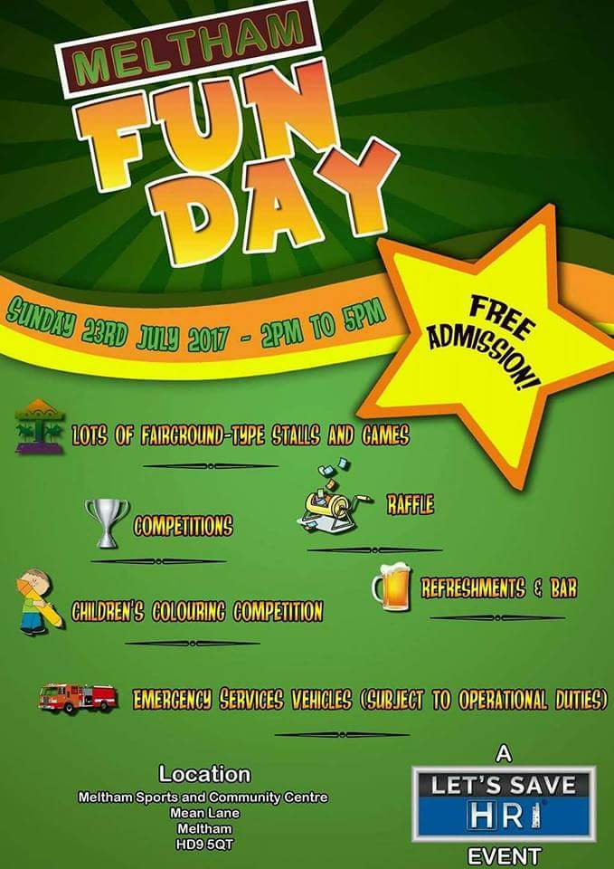 LetsSaveHRI's tweet photo. Today is Meltham Fun Day.   

It's going to be a great afternoon

#LetsSaveHRI #Meltham https://t.co/DX6JWGmGMz
