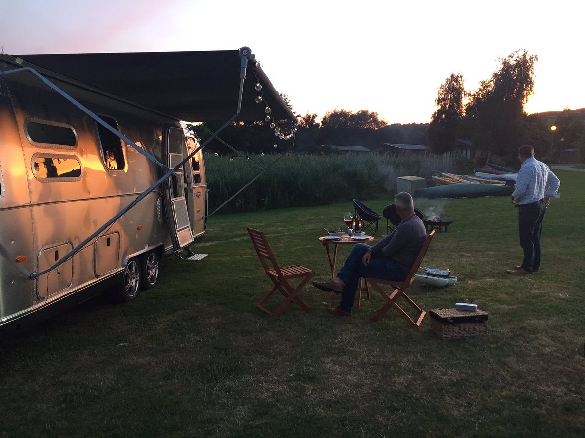 Doesn't the Airstream look good in the sunset....... <a href="/swiftgroup/">Swift Group</a>