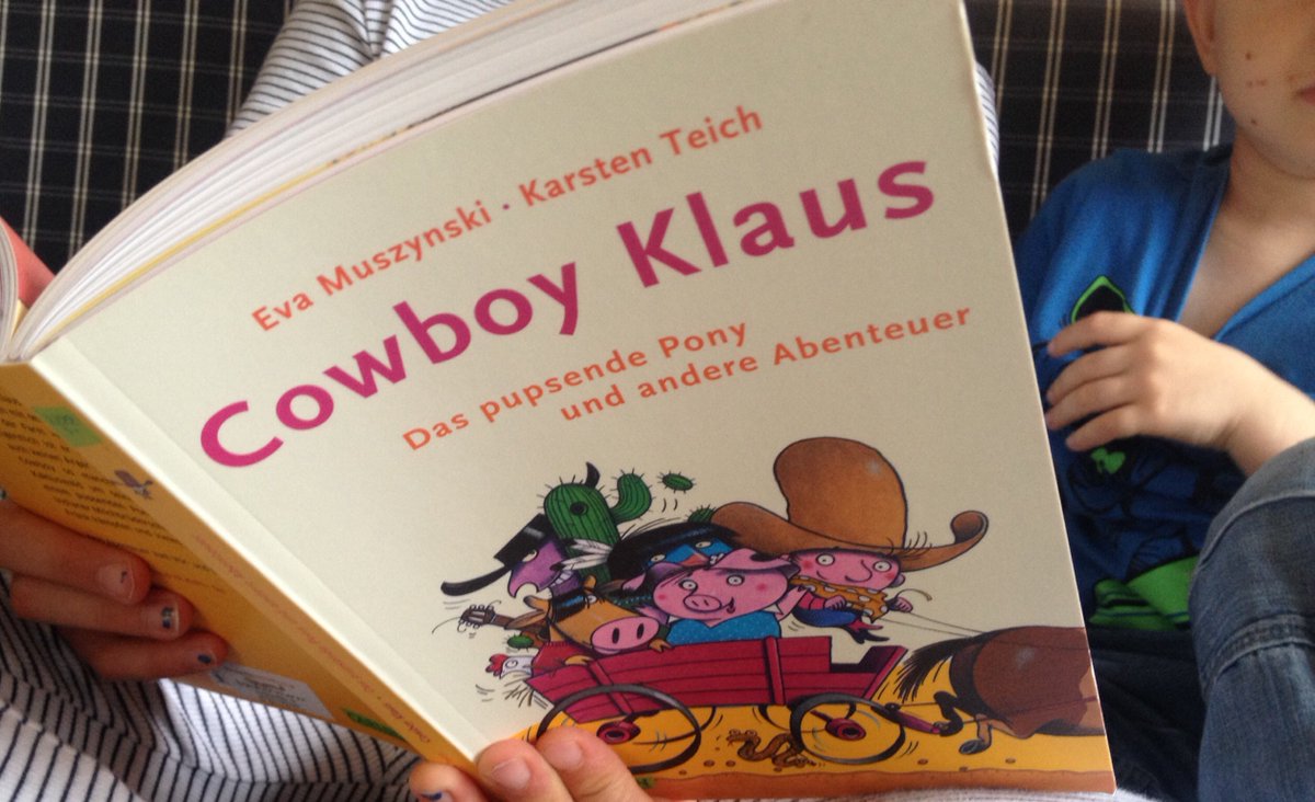 JuliaF_MH's tweet photo. Carl,4: "Mama, lies mir nochmal von CALLBOY KLAUS vor." #cowboyklaus #lieblingsbuch #ausspracheschwierigkeiten https://t.co/ma2W7GKLJj