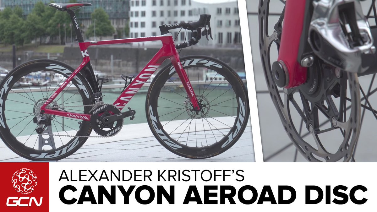 gcntweet's tweet photo. What do you think of @Kristoff87 @canyon_bikes Aeroad CF SLX Disc with @SRAMroad Red eTap HRD? 

https://t.co/WgtQS4KzEz https://t.co/3PEJM18GmZ