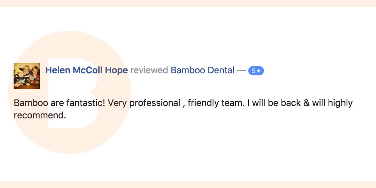 Here's a review of Bamboo courtesy of Helen. We appreciate all of our feedback very much!