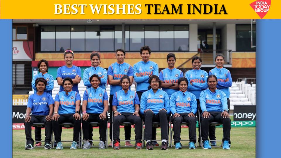 IndiaToday's tweet photo. India Today Group wishes @BCCIWomen all the best for #WWC17 finals against England today. #ITCard  #INDvENG https://t.co/KFsNpO3L02