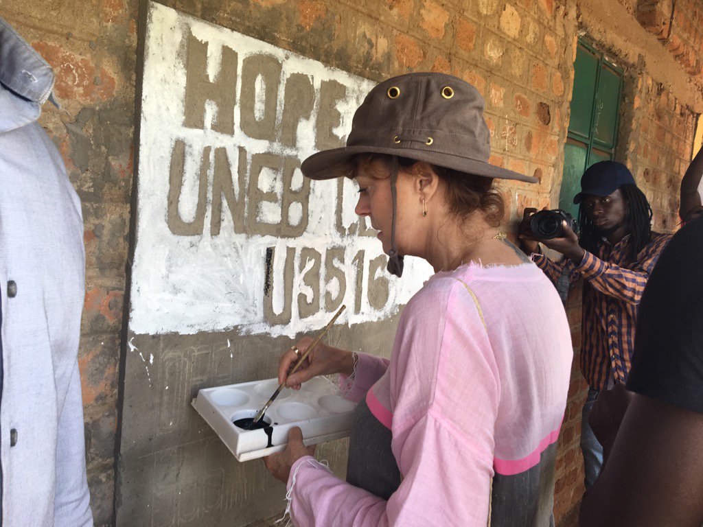 <a href="/SusanSarandon/">Susan Sarandon</a> officially opens <a href="/HopeNorth/">Hope North</a> Examination center in Uganda.