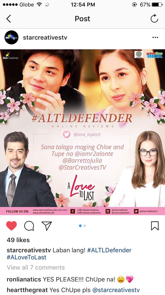 ronlialonte's tweet photo. Yes please! Utang na loob hahahahaha ang tagal naming naghihintay!!! CHUPE FTW💖 #ALTLDefender #Chupe @BjLingan @rownacow @StarCreativesTV https://t.co/bnr4P0nqOx