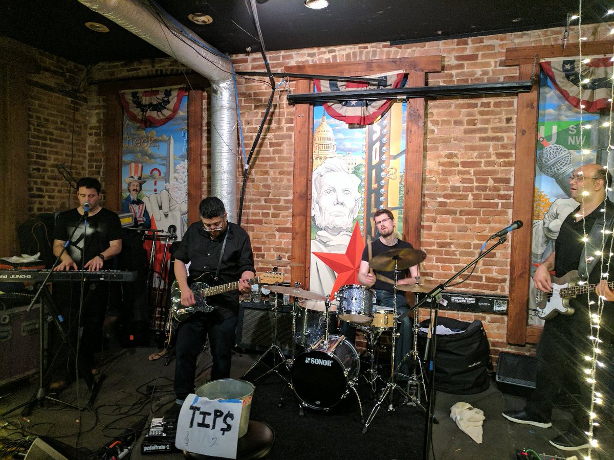 districtmisfits's tweet photo. The band with no name plays a 3 hour after show set to celebrate our final show @SollysDC #HelpMeWanda #CapFringe17 https://t.co/kW2VE03yP3