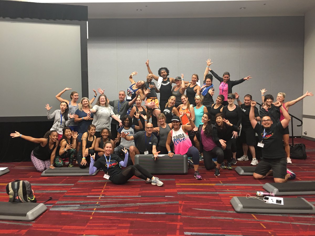 alexleanmclean's tweet photo. First session at the World IDEA Convention, was FIRE! These rock stars keep step alive!  #ideafit #steptothebeat #breakdown https://t.co/mZDRx1ScDy