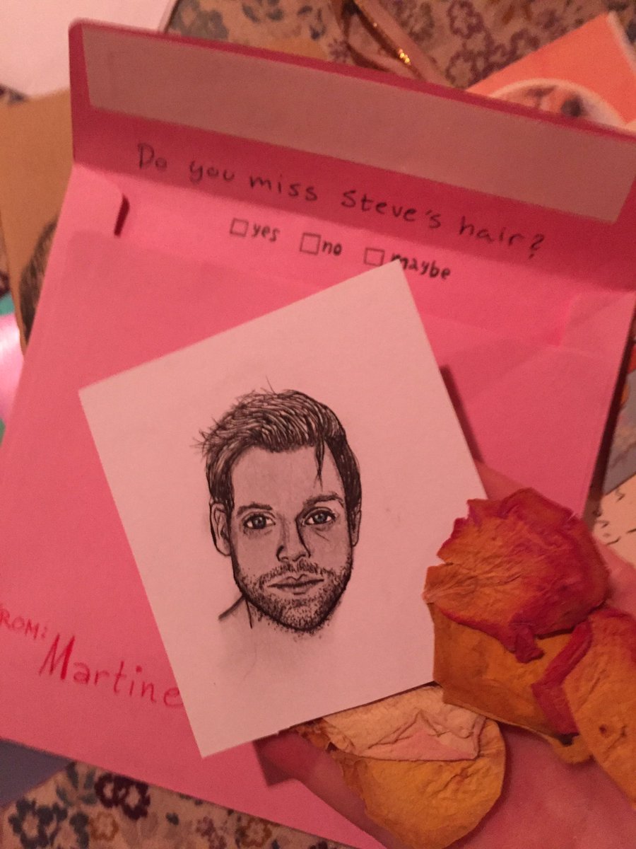 LANYart's tweet photo. I had no idea a reminder of steves hair is EXACTLY what I need rn. @steveday___  (THANKS😘 @_martinetherese ) https://t.co/dTk6WpCJ8c