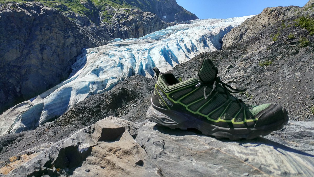 Archangel76's tweet photo. @SalomonSports thanks for the kicks!Wednesday they rode ATVs in Denali. Today they climbed Exit Glacier. #makeyourownpath #gowhereyouwant https://t.co/UI4OGsAHqr