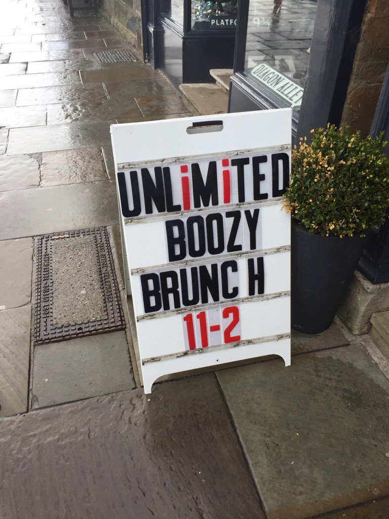 moonandsixp's tweet photo. Join us to end the weekend in style with a boozy brunch 11-2 today #moonandsixpence #wonderfulwhitby https://t.co/AZocd8nksL