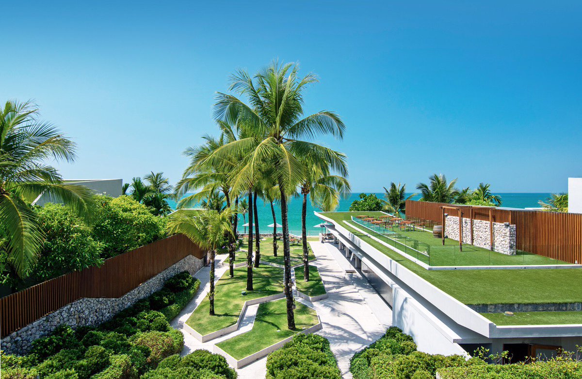 When the green from palm trees meet the blue skies and sea

#palmtrees #bluesky #bluesea #sunnybeach #hideaway #khaolak #thailand