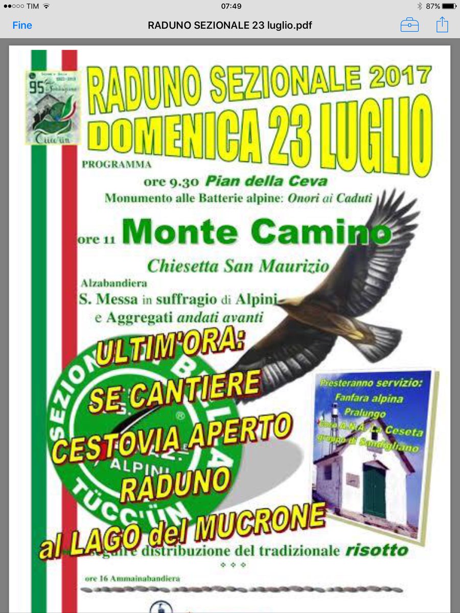 NicolettaFavero's tweet photo. Raduno sezionale @anasezbiella 2017  al lago #Mucrone #tüccun https://t.co/aexsqkaONT