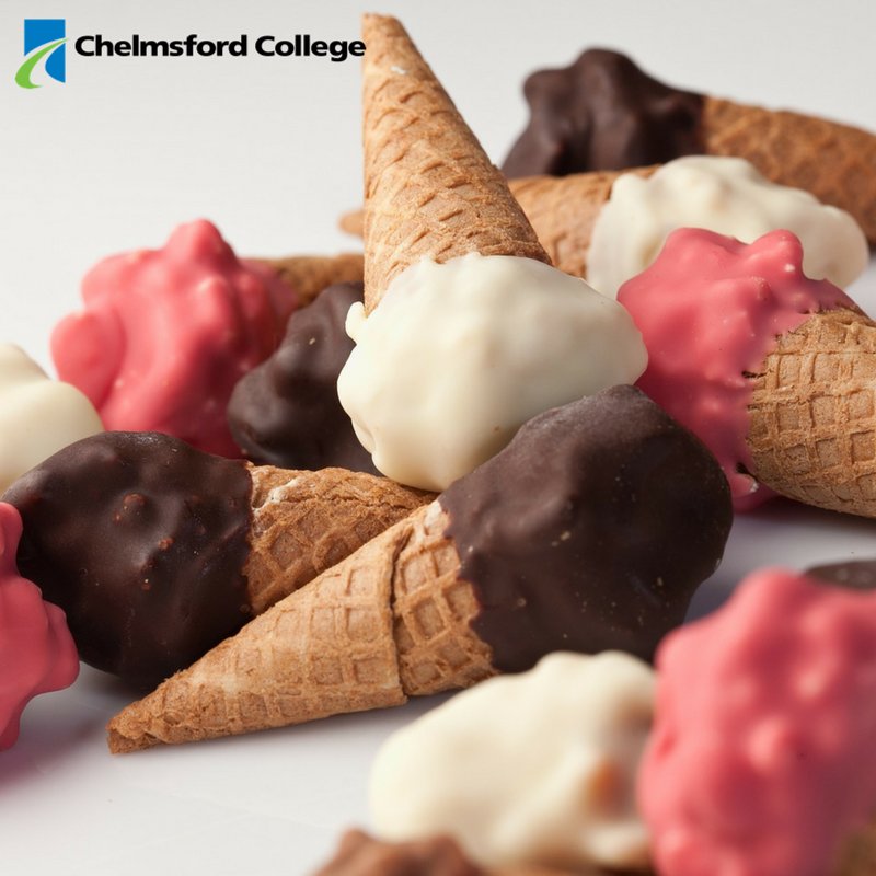 chelmsfordcol's tweet photo. Icecream cones were invented today in 1904! Study #Catering with us and you could create new #food products like former student @Zoe_Simons https://t.co/w6svlNN3kp