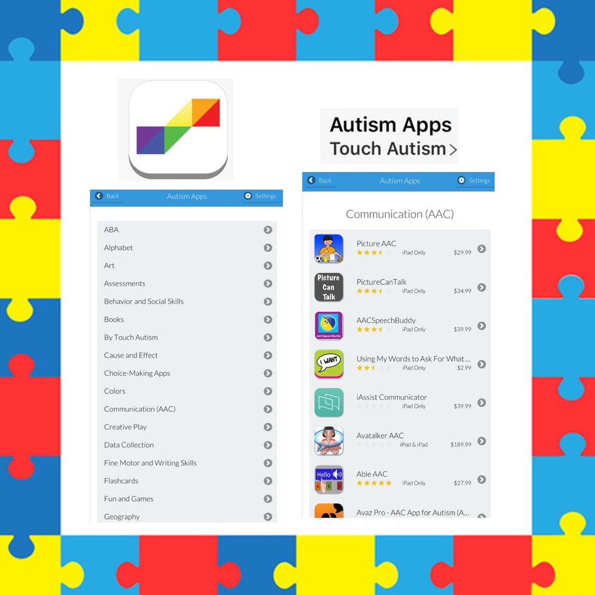 uaeautism1's tweet photo. Easy to use resource list of applications that are being used with people in the #AutismSpectrum. 💙
#autismapp #autismspeaks #parentingtips https://t.co/BZq7byrfyM