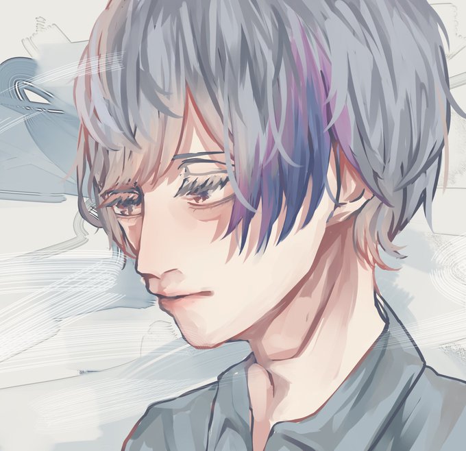 伏せ目のtwitterイラスト検索結果
