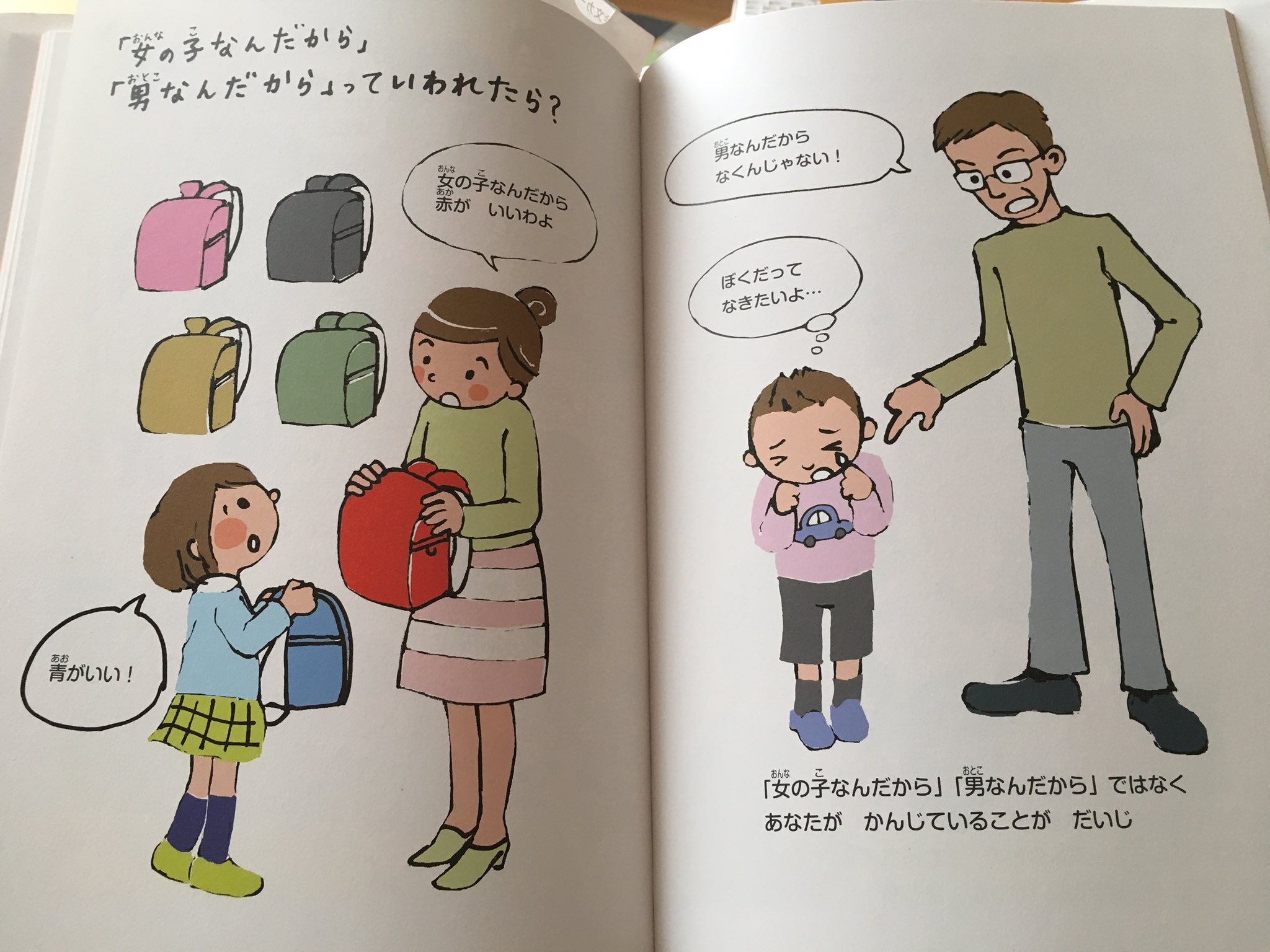 まーくん No Twitter あっ そうなんだ 性と生 より 男の子なんだから泣くな とか 女の子だから妹の面倒を見るのよ とか 身体の性で役割 らしさ あるべきを押しつけず その子が今感じることを大切に それができるように 親も自分の気持ちを感じ まーくん No Twitter あっ そうなんだ 性と生 より 男の子なんだから泣くな とか 女の子だから妹の面倒を見るのよ とか 身体の性で役割 らしさ あるべきを押しつけず その子が今感じることを大切に それができるように 親も自分の気持ちを感じ