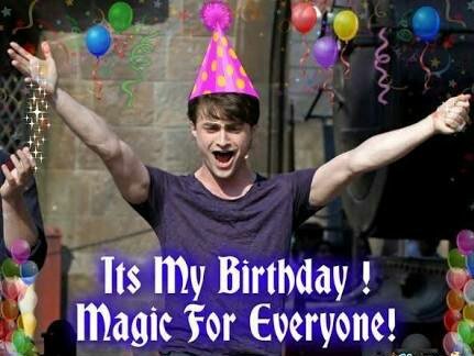 Happy Birthday to every girl\s childhood crush... 
Daniel Radcliffe      