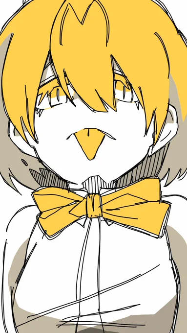 昨日描いたサーバルちゃんに色塗りました。 