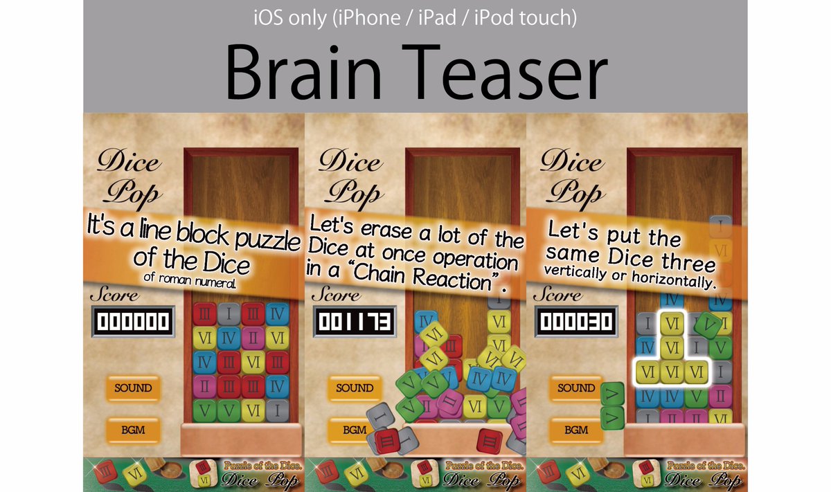SHIKIBU_Automat's tweet photo. Touch the #Dice and let it #Popping!
#Colorful #BrainTeaser,the Dice Pop.
-#IndieGame #GameDev #IndieDev #TouchGames
https://t.co/VaJPNWWBP3 https://t.co/mZdCYhb2sC