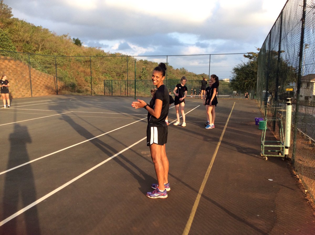 MrsNichollsPE's tweet photo. Loving life! Coaching Netball in South Africa with @OakhamSport 🏐🇿🇦
❤️🖤 https://t.co/C0aoK1Cyvv