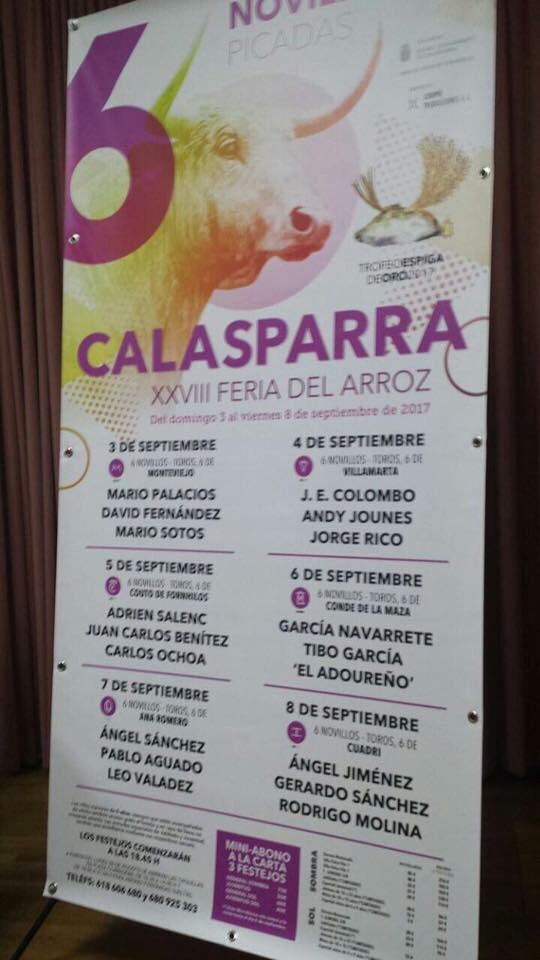 #Calasparra 4 français au cartels de la feria del arroz de Calasparra