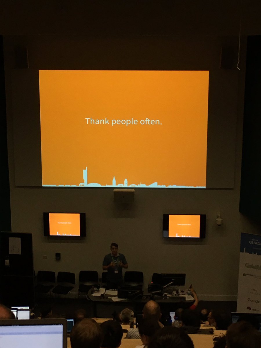 Pip_MultiLand's tweet photo. #LifeLessons at #GUADEC2017 
👍☺️
@guadec https://t.co/C4qNSR9sQ2