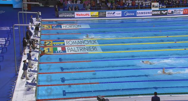 RaiSport's tweet photo. #Budapest2017 🏊 È ORO PER #PALTRINIERI! Il più veloce al mondo nei 1500sl è ancora lui!! 🥇Quarto posto per #Detti! #FINABudapest2017 https://t.co/h060BUPuw6