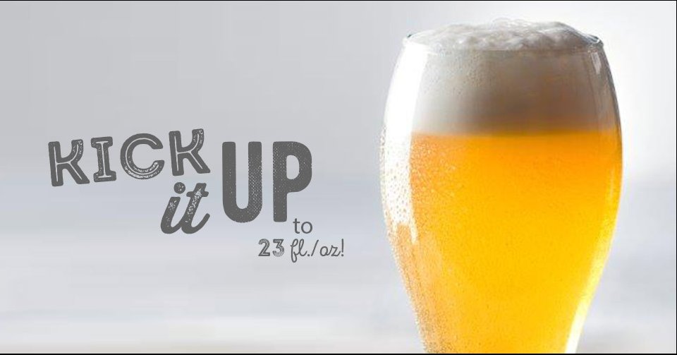 KelseysSthKeys's tweet photo. Kick up your beer by adding an extra 5 ounces for only 99 cents! https://t.co/gH7z4TaJEB