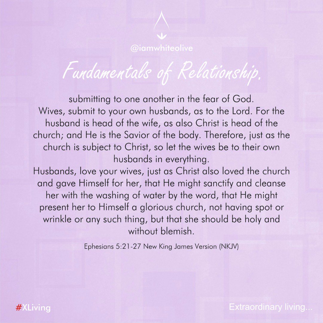 iamwhiteolive's tweet photo. 32. In concluding, a wo/man who cannot be touched by the feelings of his/her spouse can't keep good relationships #XLiving https://t.co/kPu8RmNief
