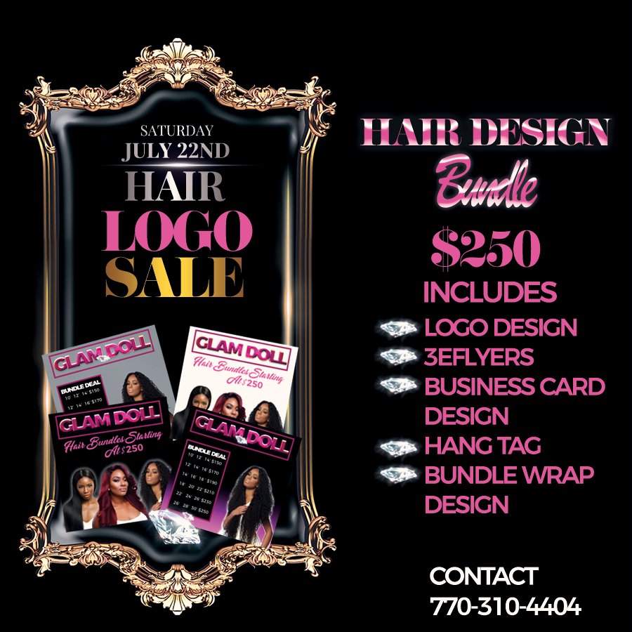 sademariedesign's tweet photo. Start Branding Your Hair Business!
#blackhair #hairbundles #bodywave #peruvianhair #flyer #customlogodesigns #atlantagraphics #blackbusiness https://t.co/8MZ3dTFOWn