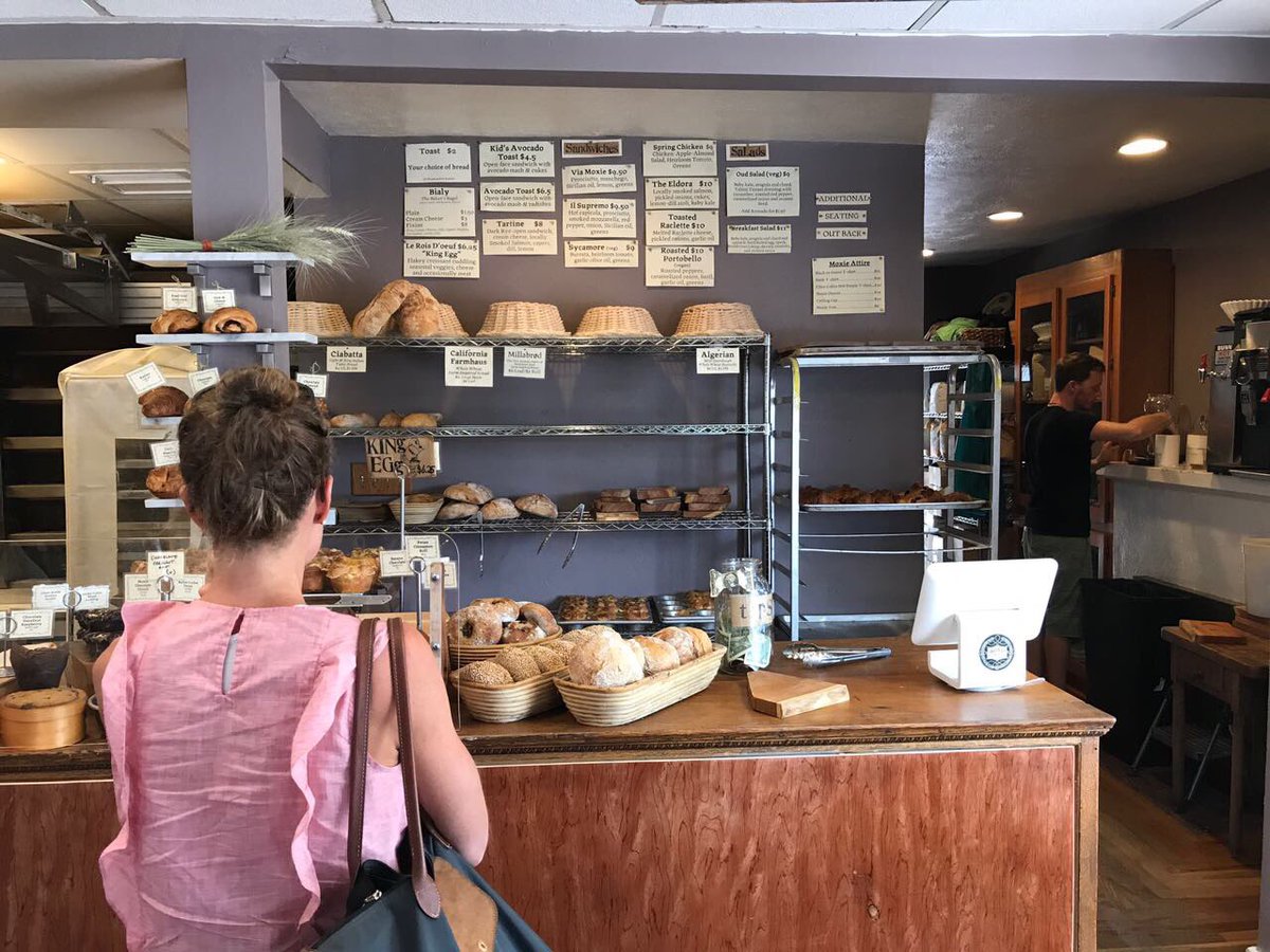 floraduffy's tweet photo. The benefit of a 6am flight....being back in Boulder by 10am. Straight to @MoxieBread. https://t.co/0TnxkO9ImR