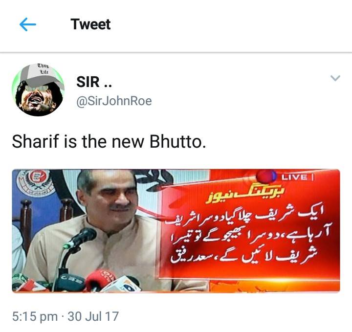 ShalluKanwal's tweet photo. Ek bhutto tha jo abhi tk ZINDA hai or ab ye Sharif bhe agya :D
Stop trolling Pakistanis     #PMLN #JusticeDenied  #YaumETashakur #NaAehal https://t.co/2ZqOwEhpMh