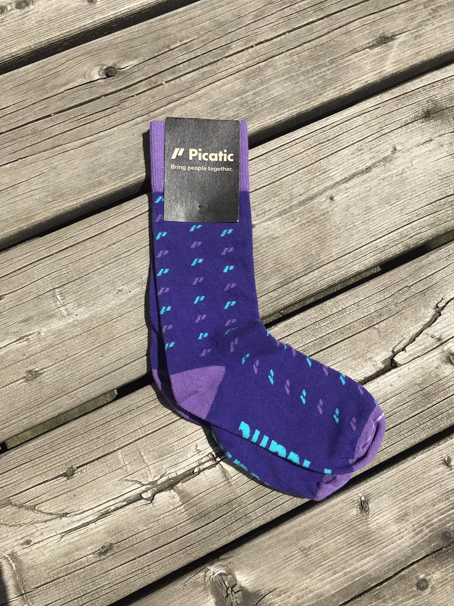 Snagged myself some pretty sweet swag at the #111TechSocial. Thanks #Picatic for the socks 🙌🏼 #BringPeopleTogether
