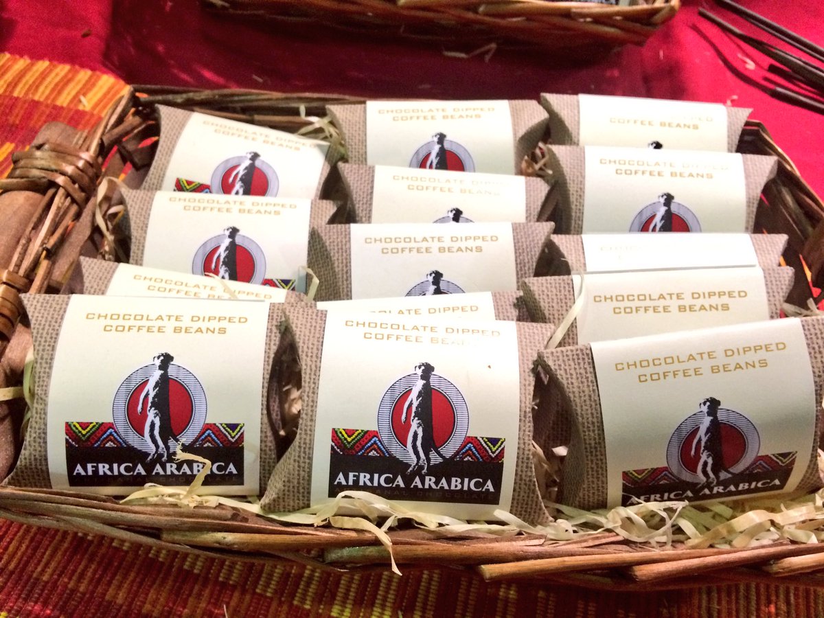 @AfricaArabica at the <a href="/goodfoodSA/">Good Food&Wine Show</a> #GFWS2017 love chocolate covered chocolate!!
