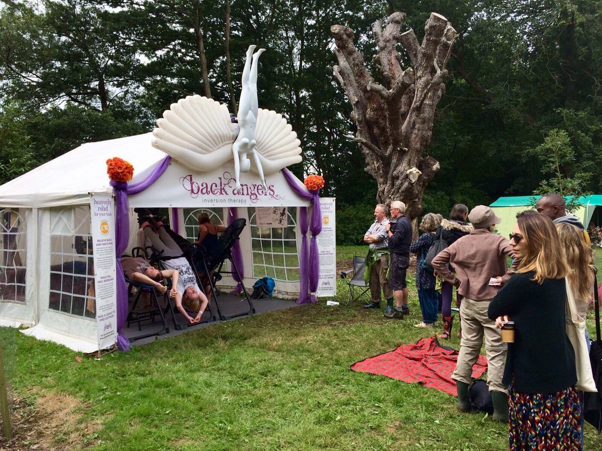 Our lovely queuing system at @WOMADfestival. Come and get your #Sunday hang 💜🙃