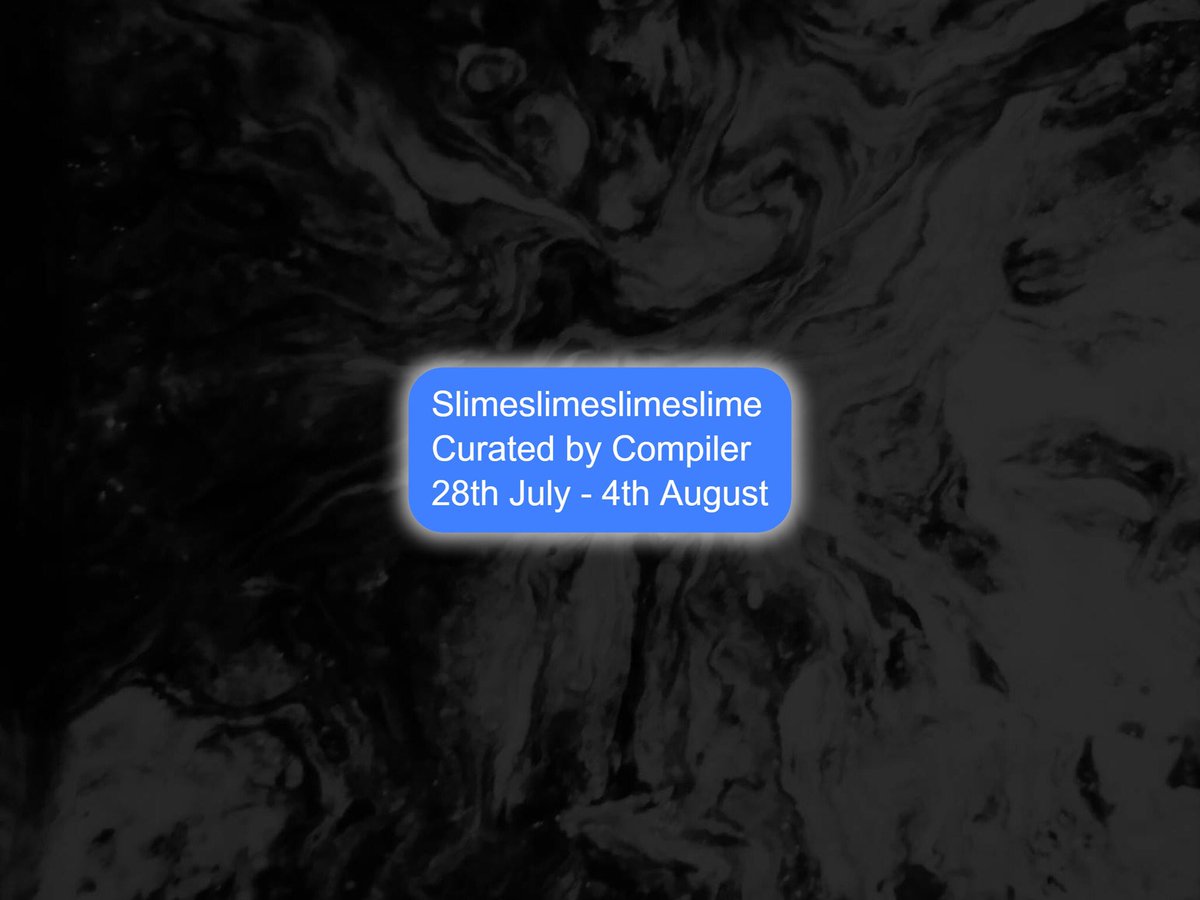 compilerzone's tweet photo. Watch '#Slime...' running live on https://t.co/EWI8e39Ckv! Our online show in collaboration with @_xs ๐ญ๐จ #isthisitisthisit #compilerzone https://t.co/pxTl7ChoVb