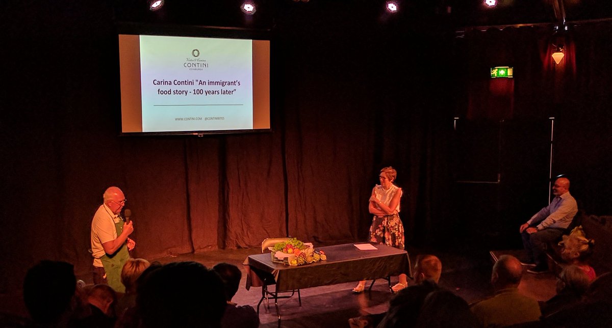 SlowFoodEdin's tweet photo. #ChefAlliance Carina @Continibites talk: "An Immigrant's Food Story - 100 years later" @EdFoodFest @AssemblyFest #EdFoodFest17 #Edinburgh https://t.co/anrN0Wl0Mf