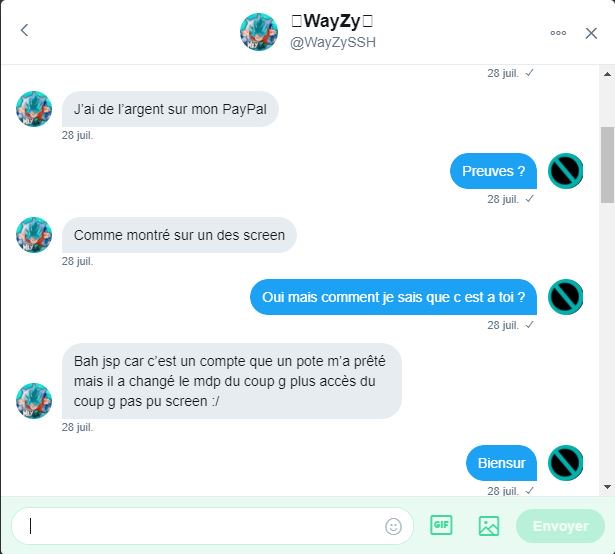 AntiFake_FR_UK's tweet image. 🚫Fake🚫

@WayZySSH Fake, il fait des faux concours pour essayer de percer sur twitter.

Voici les preuves :