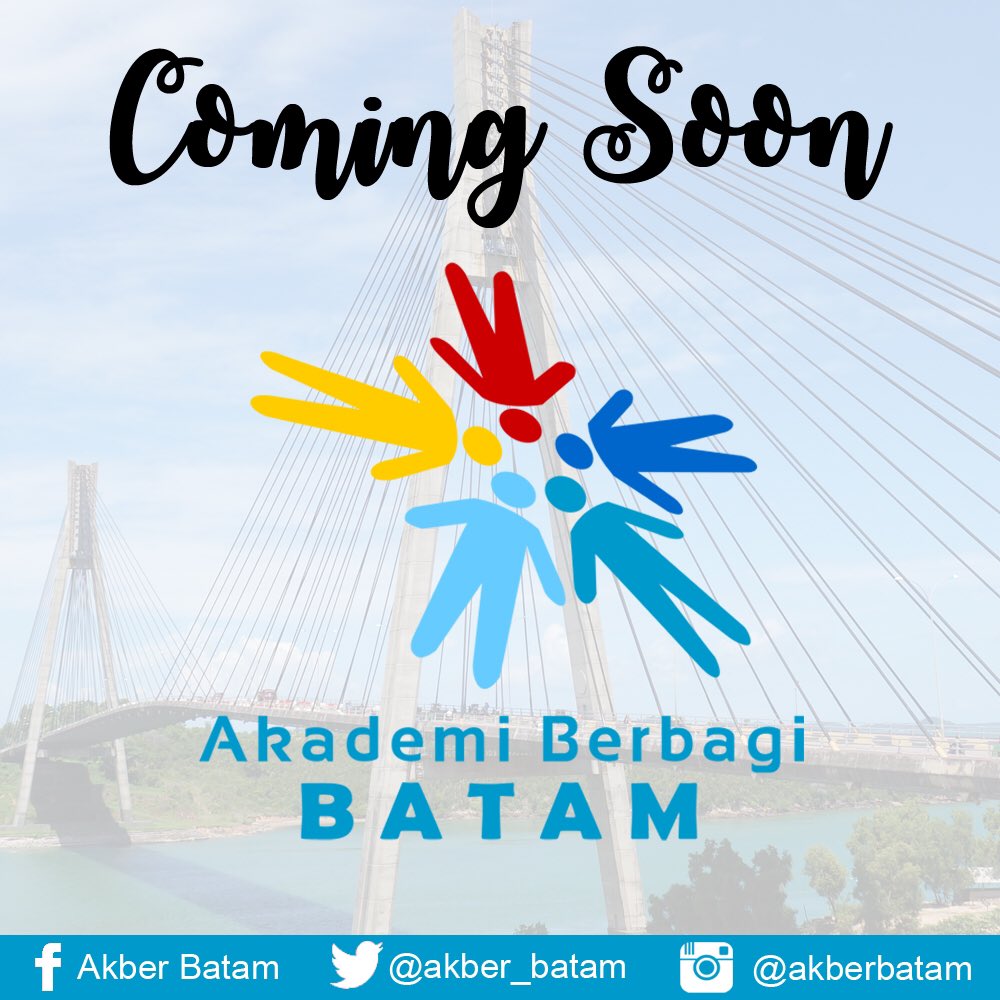akademiberbagi's tweet photo. Setelah sempat dibekukan, awal Agustus nanti @akber_batam akan kembali hadir. Yang di Batam, tunggu info kelas perdananya ya! ๐ #infoAkber https://t.co/KatnvxtGiT