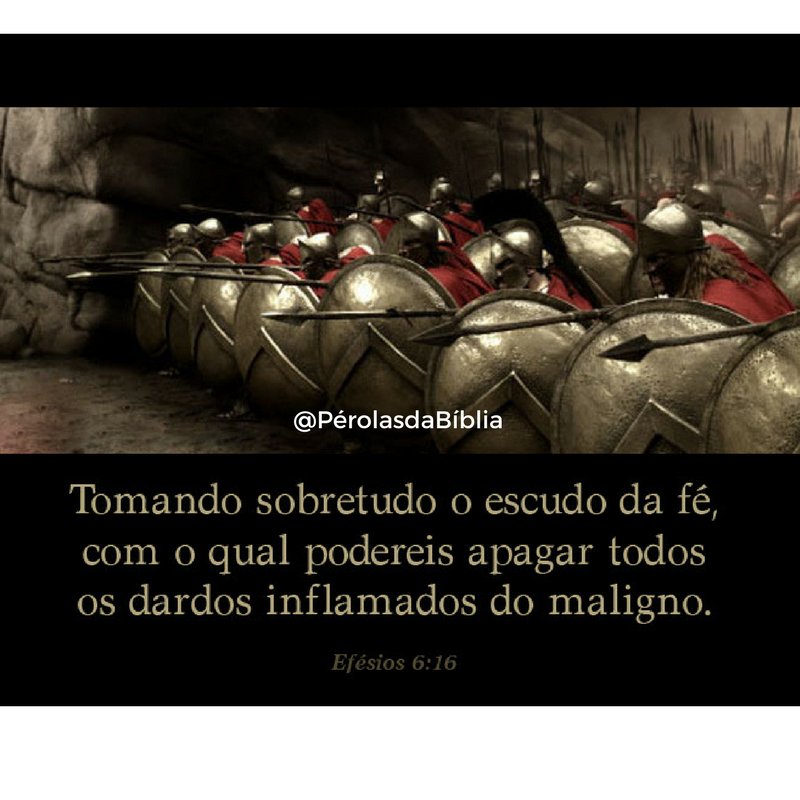 Comece o seu dia colocando a armadura de Deus sobre vc.
#PérolasdaBíblia