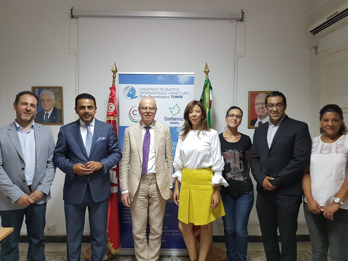 direttoreconfse's tweet photo. A Tunisi nuovo Polo Universitario #Uninettuno Confservizi Veneto #Ctici Formazione in Italiano Francese Inglese Arabo Dir.Did Pietro Di Lena https://t.co/YKRQaUMjz8