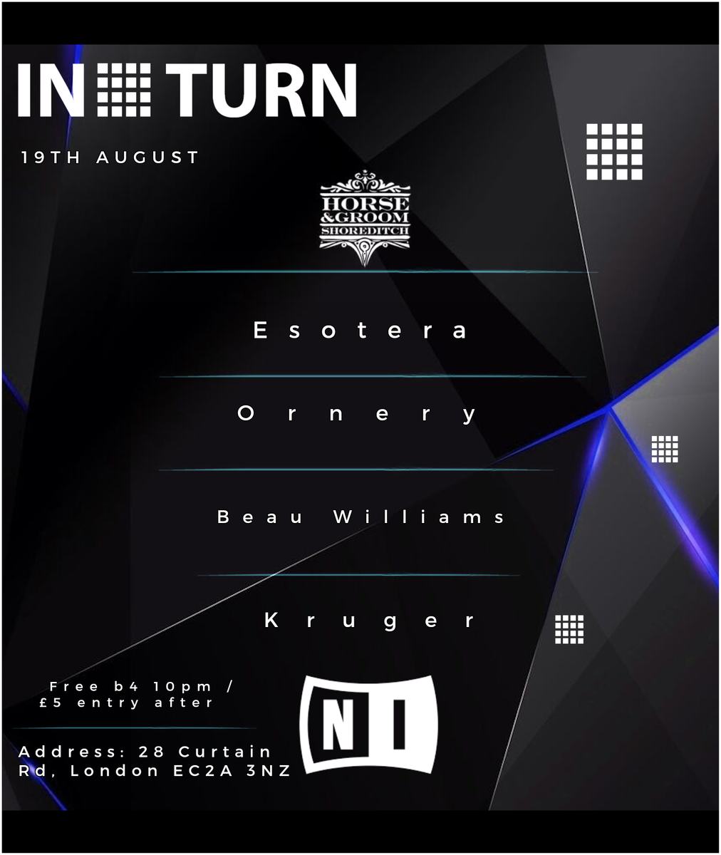 Bwilliams1998's tweet photo. We welcome : ' IN TURN SUMMER TIME '
▪️https://t.co/QFzhaMf0hs
Joining us on 19TH August Horse &amp; Groom 28 Curtain Road; Shoreditch: EC2A 3NZ https://t.co/p04TMRif6n