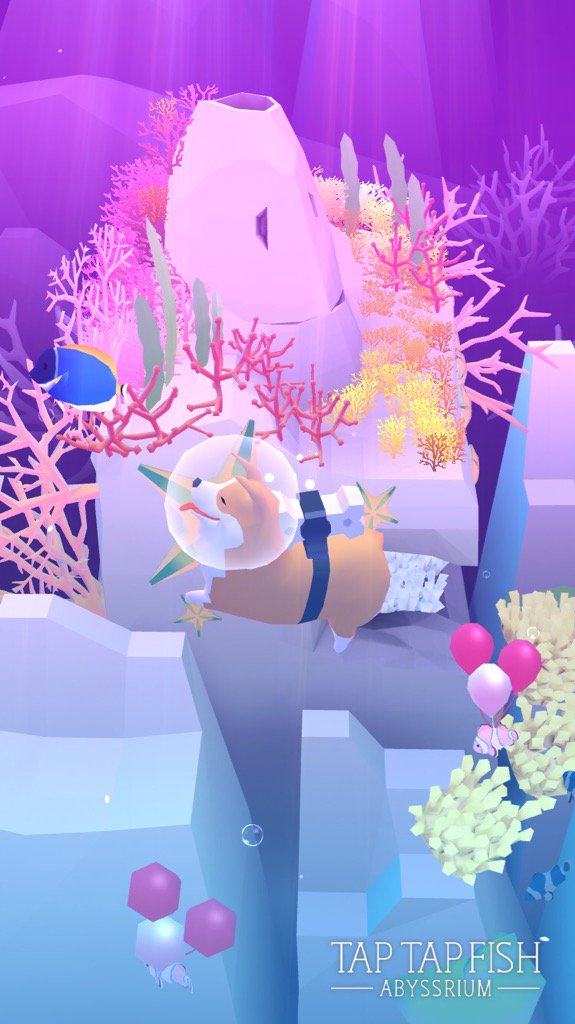 nyanba46's tweet photo. 私のお祝いに来たウェルシュ・コーギー:) 
#taptapfish
Download: https://t.co/lwLqaaNv7H https://t.co/PpyTcpsFZp