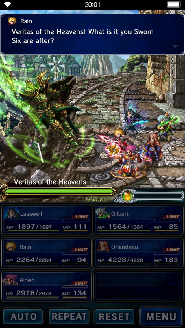 amaecying's tweet photo. "Small talk" with the antagonist 😂 #rpgscenario #ffbe https://t.co/l44JifFNZO