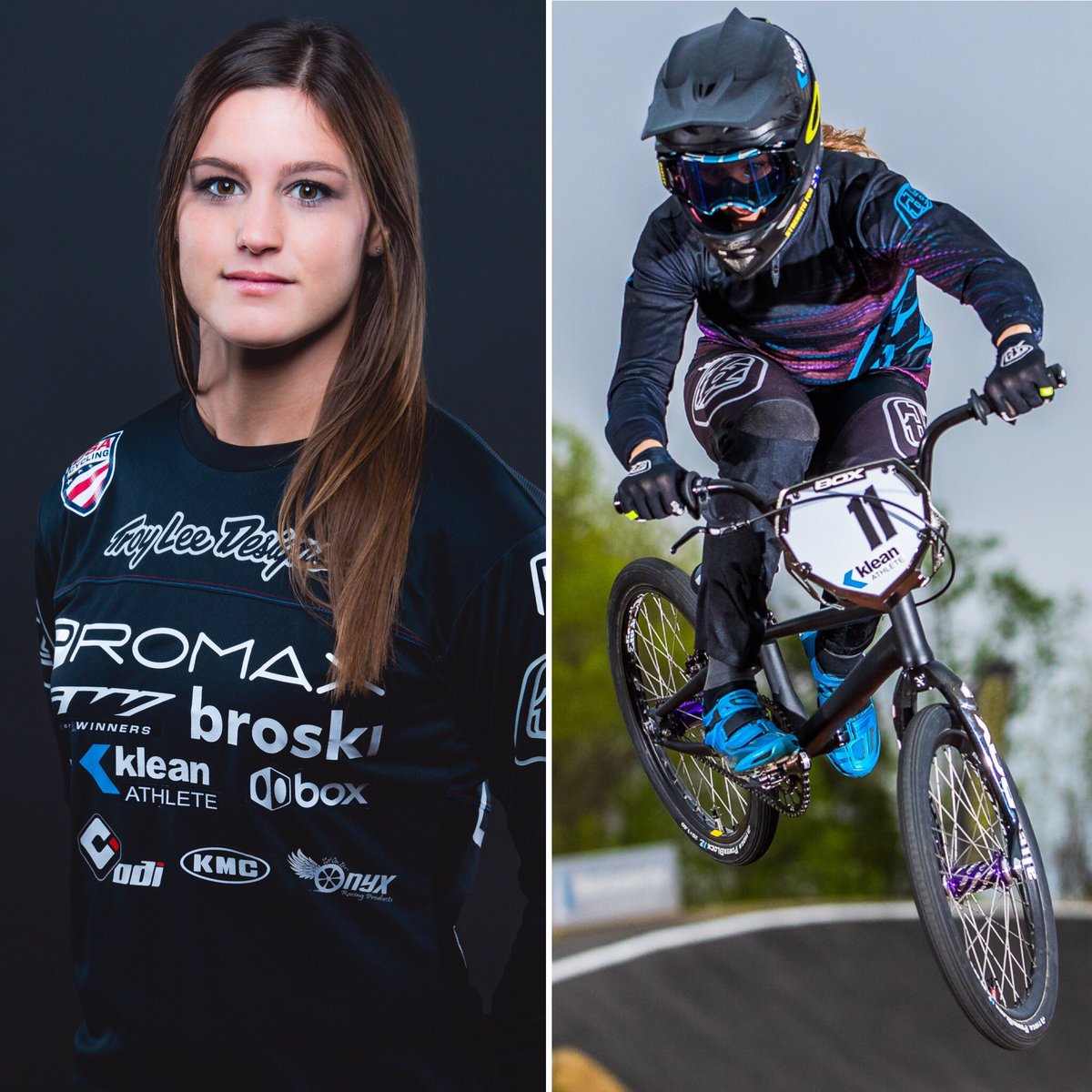 kleanathlete's tweet photo. BMX Cycling World Champion @alisepost11 incredible determination and perseverance! Proud sponsor! @NovantHealthBMX @SDEphotos #strengthfor91 https://t.co/ReiDNIsko0