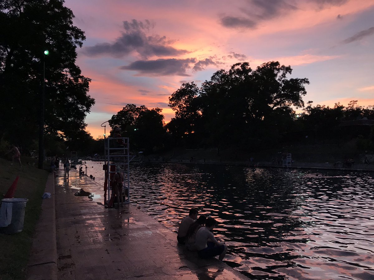 bradlander's tweet image. Headed back to NYC after energizing time at #LocalProgress17, ending w/an evening swim at Barton Springs (even better than Red Hook Pool).