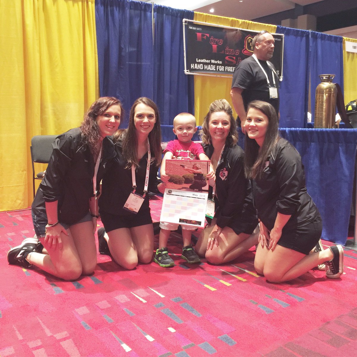 Code3Carolinas's tweet image. Met this cutie at SAFRE in Charlotte this year! He got himself a calendar and challenge coin! #code3carolinas