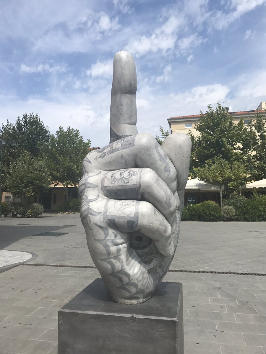 1908_fdm's tweet photo. Tattooed sculpture by Fabio Viale in front of the Fortino
.
.
.
#hotel1908 #fortedeimarmi #fabioviale #tattoo #sculpture #art #photooftheday https://t.co/ufq4zgurZ4
