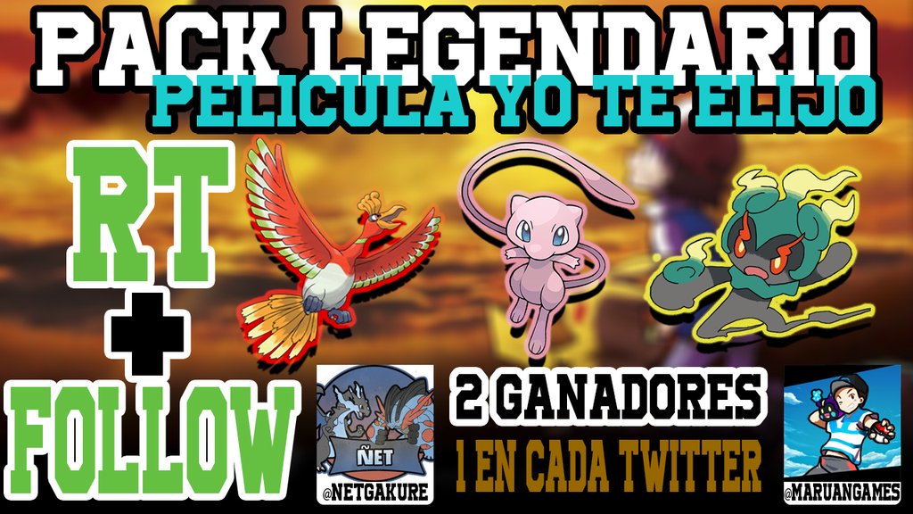 Netgakure's tweet photo. GENTE SORTEO LEGENDARIO!! MEW, HO-OH &amp; MARSHADOW
RT + Follow para participar a mi y a @MaruanGames!!
Acaba el día 6 de Agosto!! https://t.co/NsGYlXU7Nj