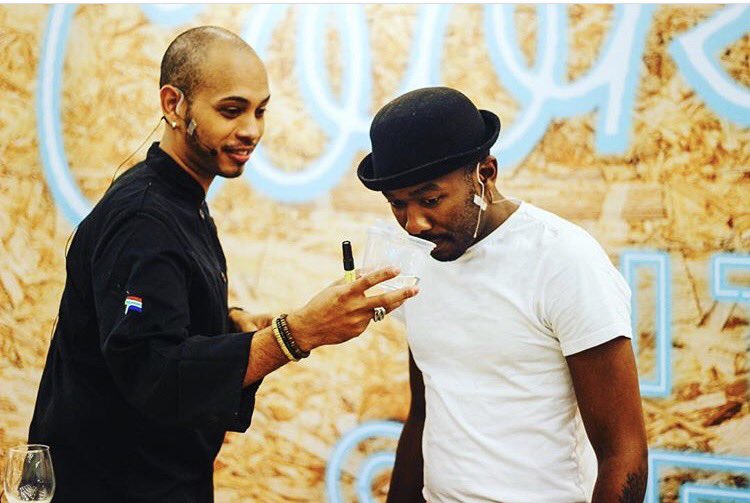 The heat is on! Join in on a cook-off between The Gourmet Bushie and Lentswe Bhengu in the Cooking With Chefs theatre at 5pm! #GFWS2017